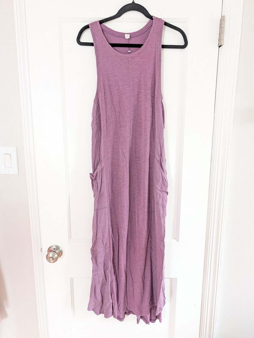 Daily Practice by Anthropologie Slub Tank Maxi Dress Purple Size M